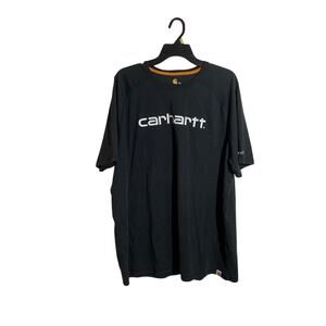 Carhartt Men’s Relaxed Fit 2x Tee 102549 Force Spellout T Shirt Black